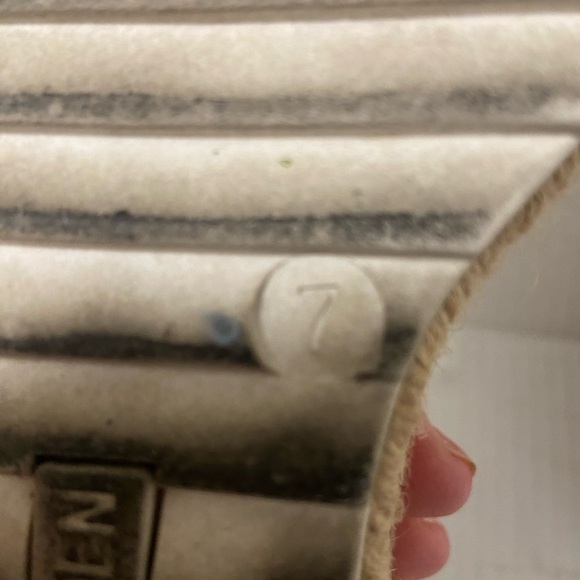 Steve Madden women’s Jaide Espradrilles tan sandals w rope & cork heel size 7 - Picture 5 of 6